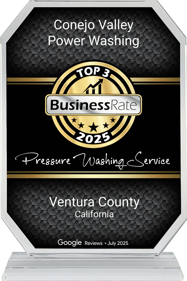 Conejo Valley Power Washing award badge 2025