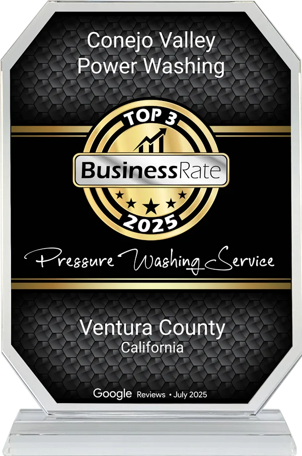 Conejo Valley Power Washing award badge 2025